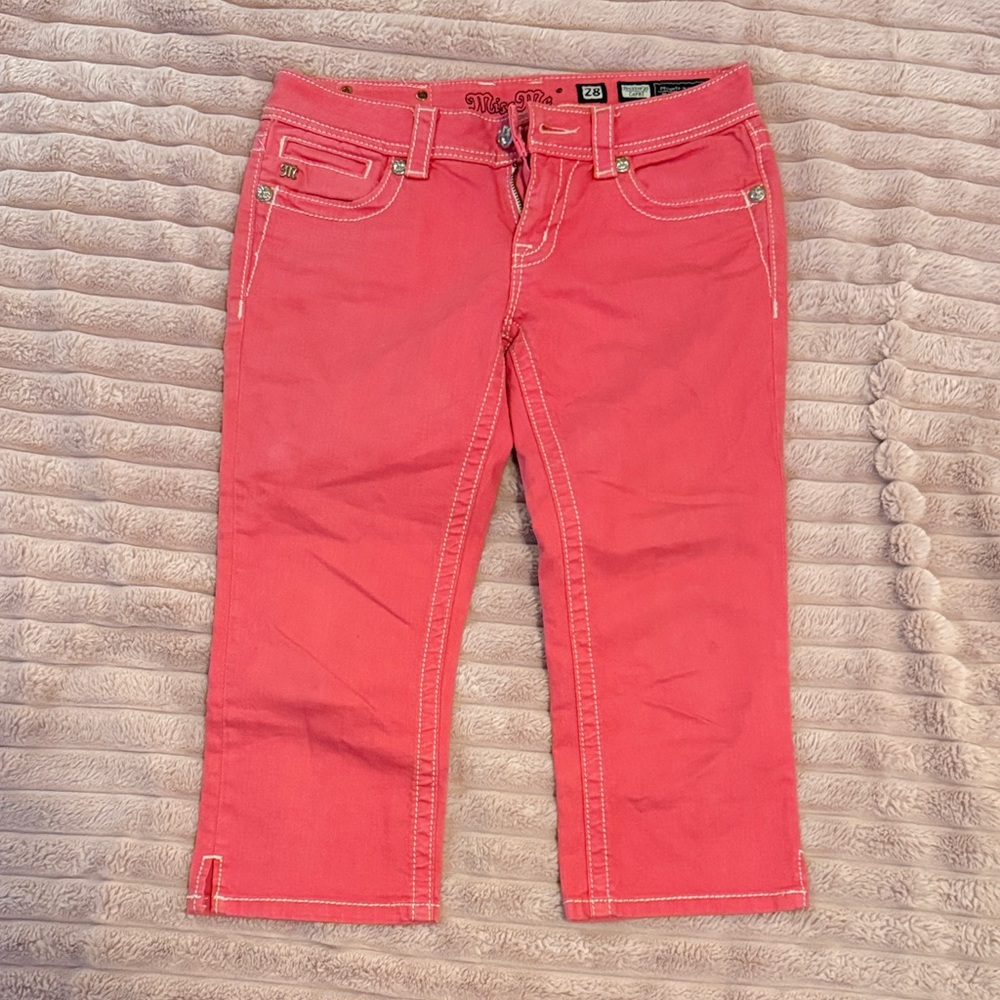 Miss Me Coral Capri Jeans